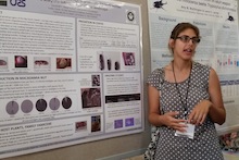 Eva Brill presenting poster